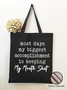 Women's funny Most Days My Biggest Accomplishment Is Keeping My Mouth Shut Shopping Tote