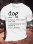 Men's Dog The Best Friend You'll Ever Have Indiscriminate Lover Of Treats Nap Aficionado Funny Graphic Printing Text Letters Casual Loose Cotton T-Shirt