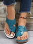 Women‘s Casual Beach Gladiator Sandals Summer Clip-toe Flip-flops Thick Soled Slippers Hollow Sandals