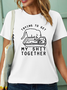 Women’s Trying To Get My Shit Together Cat Crew Neck Casual T-Shirt