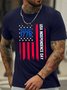 Lilicloth X Abu 4th Of July 1776 USA Independence Day Men's Crew Neck Casual T-Shirt