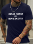 Lilicloth X Hynek Rajtr I Speak Fluent In Movie Quotes Men's Crew Neck T-Shirt
