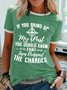 Women's JESUS DROPPED THE CHARGES Casual T-Shirt
