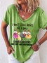 Women's I Don't Have Ducks or A Row I Have Chickens Are Casual Animal T-Shirt