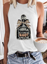 Women's Funny Tequila May Not Be The Answer But It's Worth The Shot Crew Neck Tank Top