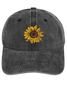 Sunflower Adjustable Denim Hat