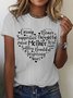 Women's Love Mother Funny Graphic Printing Mather's Day Gift Cotton Crew Neck Casual T-Shirt