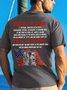 Men's What Is A Veteran That Is Honor Funny Graphic Printing Crew Neck Text Letters Casual Cotton T-Shirt