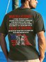 Men's What Is A Veteran That Is Honor Funny Graphic Printing Crew Neck Text Letters Casual Cotton T-Shirt