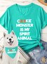 Women's Cookie Monster Is My Spirit Animal Matching V Neck T-Shirt