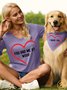 Women's You Had Me At Woof Matching V Neck T-Shirt