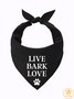 Live Bark Love Matching Dog Print Bib