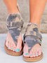 Women's Camo Pattern Print Flat Heel Flip-flops Thong Sandals