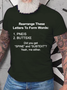 Men‘s Rearrange These Letters To Make Words Cotton Casual T-Shirt