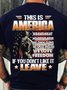 Men's Cotton This Is America If You Don't Like It Leave T-Shirt