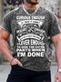 Men's Curious Enough To Take It Apart Skilled Enough To Put It Back Together Funny Graphic Printing Crew Neck Casual Loose Text Letters T-Shirt