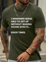 Lilicloth X Hynek Rajtr I Remember Being Able To Get Up Without Making Sound Effects Good Times Men’s Cotton Casual T-Shirt