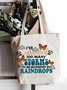 Women's I've Survived Too Many Storms To Be Bothered By Raindrops Shopping Tote