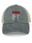 Women's Funny Retirement Weekly Schedule Washed Mesh-back Baseball Cap