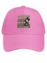 Women's Funny Cotton What Part Of Meow Do You Not Understand Black Cat Cotton Fit Adjustable Hat