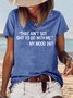 Women's Graphic Short Sleeve My Mood 24/7 Casual T-Shirt