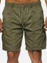 Men's Vintage Multi-pocket Drawstring Cotton Cargo Shorts