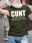 Men's Funny Cunt Now That I Have Your Attention Buy Me A Beer Graphic Printing Casual Cotton T-Shirt