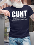Men's Funny Cunt Now That I Have Your Attention Buy Me A Beer Graphic Printing Casual Cotton T-Shirt