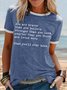 Women's Inspirational Quotes You are Braver Than You Believe Letter Printing Casual T-Shirt
