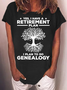 Women's Yes I Have A Retirement Plan I Plan To Do Cotton-Blend Casual T-Shirt