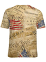 Women's We the People Lady Liberty Declaration of Independence Print Crew Neck T-Shirt