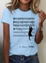 Women's Mischief Cat Lover Casual Cotton T-Shirt