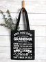 Women’s God Said Let There Be Grandma Who Has Ears That Always Listen Shopping Tote