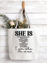 Women's She Is Extraordinary Creative intelligent Confident Kind Important Magical Amazing I Am She She Is Me Funny Shopping Tote