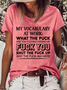 Women‘s My Vocabulary At Work Casual Crew Neck T-Shirt