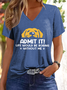 Women's Admit It! Life Would Be Boring Without Us Funny Dog V Neck Casual T-Shirt