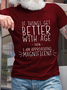Men’s Funny Word If Things Get Better With Age  I'm Magnificent Casual Crew Neck Cotton Text Letters T-Shirt