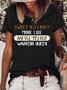 Sweet Old Lady? More Like Battle-Tested Warrior Queen Cotton-Blend Crew Neck Casual T-Shirt