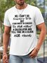 Men No I Can’t Do Snapchat Or Tik Tok But I Can Write In Cursive Waterproof Oilproof And Stainproof Fabric Casual Crew Neck T-Shirt