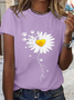 Women's Daisy You Are My Sunshine Special Lovely Dog Simple Loose T-Shirt