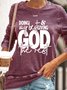 Women's Casual Christian God Crew Neck Sweatshirt