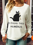 Women's I Found This Humerus Casual Regular Fit Sweatshirt