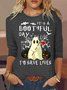 Women's Boo nurse It’s a Bootiful day to save lives Halloween Letters Casual Shirt