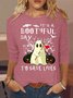 Women's Boo nurse It’s a Bootiful day to save lives Halloween Letters Casual Shirt