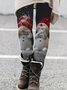 Christmas Snowman Casual Regular Fit Legging