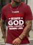 Men’s Humor And Irony Crew Neck Casual Animal Regular Fit T-Shirt