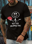 Men's hey! you dropped this Text Letters Crew Neck Casual T-Shirt