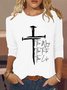 Women's Christian Cross Casual Shirt