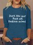 Women's funny Letters Casual Shirt