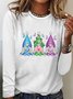 Women's Spring Cute Gnome Butterfly Casual Shirt